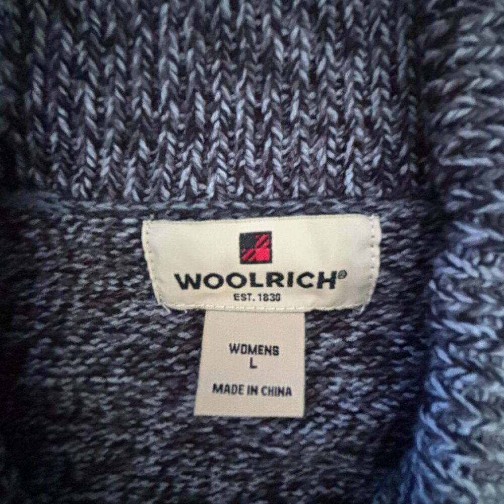 Woolrich Vintage 90's Nordic Fair Isle Ski Cardigan Woman's L Sweater Womens - Picture 3 of 8
